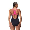 COSTUME DONNA PISCINA SPEEDO NUOTO INTERO MEDLEY LOGO MEDALIST ONE PIECE NERO/ROSA