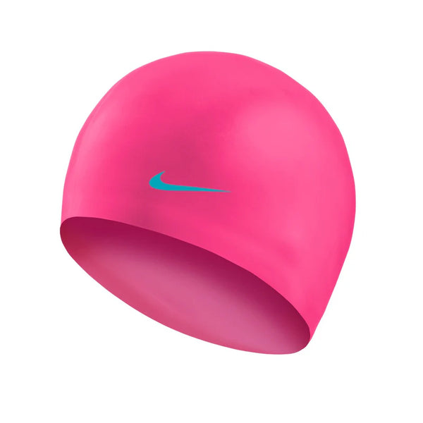 CUFFIA PISCINA NUOTO NIKE SWIM CAP SILICONE BIG SWOOSH FUXIA