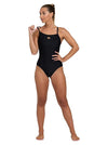 COSTUME ARENA DONNA INTERO PISCINA SOLID SPALLINA STRETTA NERO