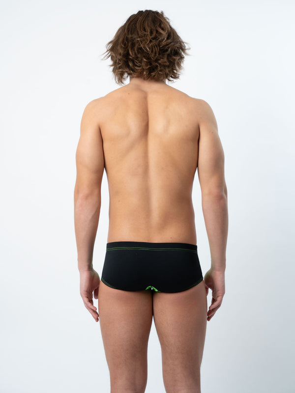 COSTUME AKRON ITALIA PISCINA UOMO TRUNK MAN MAV BICOLOR BRASIL BLACK