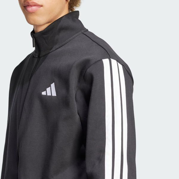 TUTA ADIDAS PERFORMANCE UOMO COTONE THREE STRIPS NERA