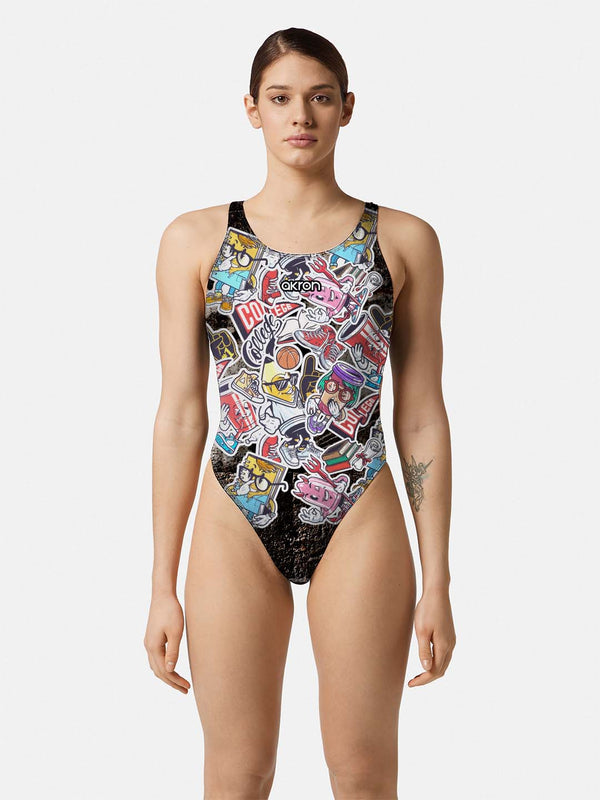 COSTUME DONNA AKRON ITALIA NUOTO PISCINA URBAN WOMAN