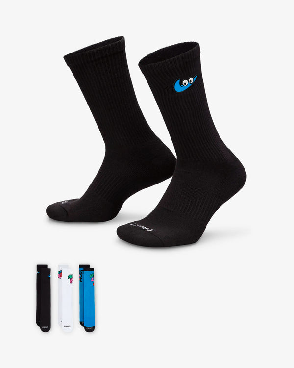 CALZE NIKE EVERYDAY CUSHIONED SOCKS 3 PAIA DI CALZE COLORATE