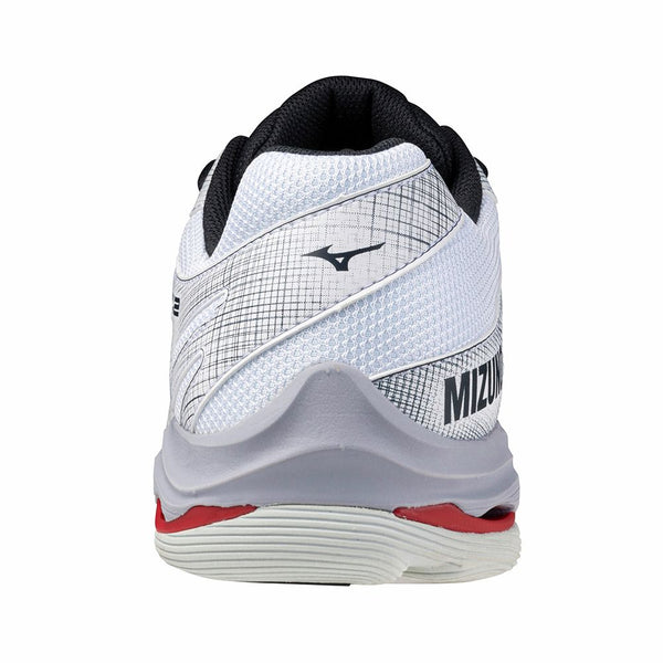 MIZUNO WAVE VOLTAGE BASSA SCARPE VOLLEY SCARPA UOMO PALLAVOLO WHITE RED