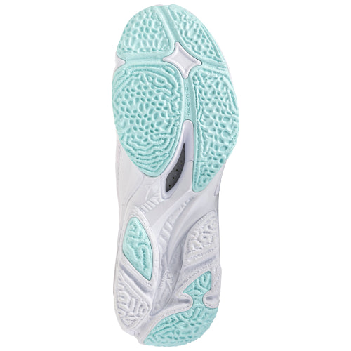 SCARPE VOLLEY DONNA PALLAVOLO MIZUNO WAVE LIGHTING Z8 MID BIANCA AZZURA