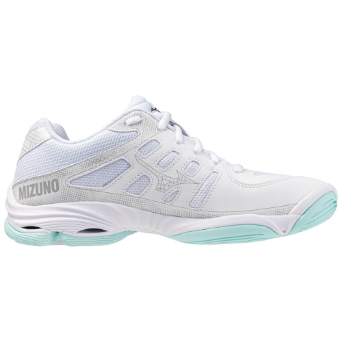 MIZUNO WAVE VOLTAGE 2 SCARPE PALLAVOLO DONNA BIANCA AZZURRA