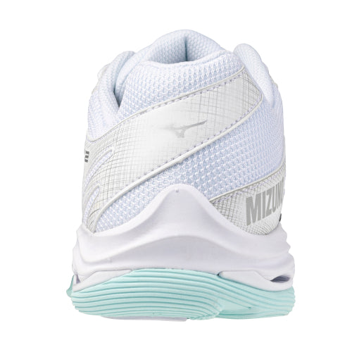 MIZUNO WAVE VOLTAGE 2 SCARPE PALLAVOLO DONNA BIANCA AZZURRA