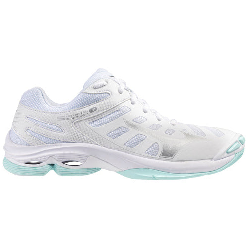 MIZUNO WAVE VOLTAGE 2 SCARPE PALLAVOLO DONNA BIANCA AZZURRA