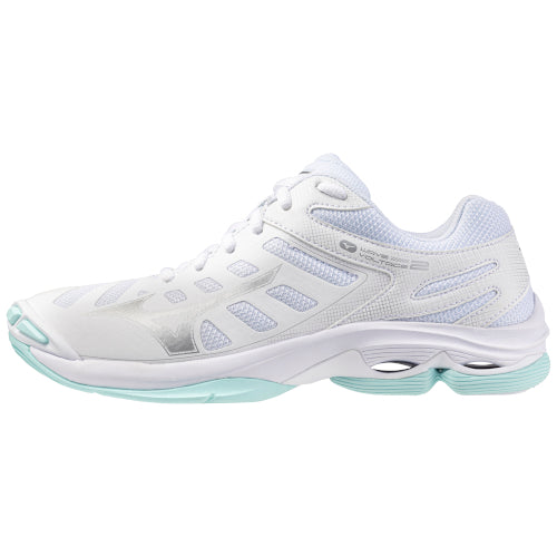 MIZUNO WAVE VOLTAGE 2 SCARPE PALLAVOLO DONNA BIANCA AZZURRA