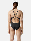 COSTUME DONNA AKRON ITALIA NUOTO PISCINA SPALLINA STRETTA AZZURRO