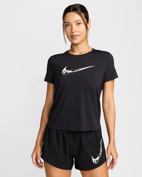 T SHIRT DONNA MAGLIA NIKE DRI-FIT RUN ESSENTIAL WOMAN TEE NERA