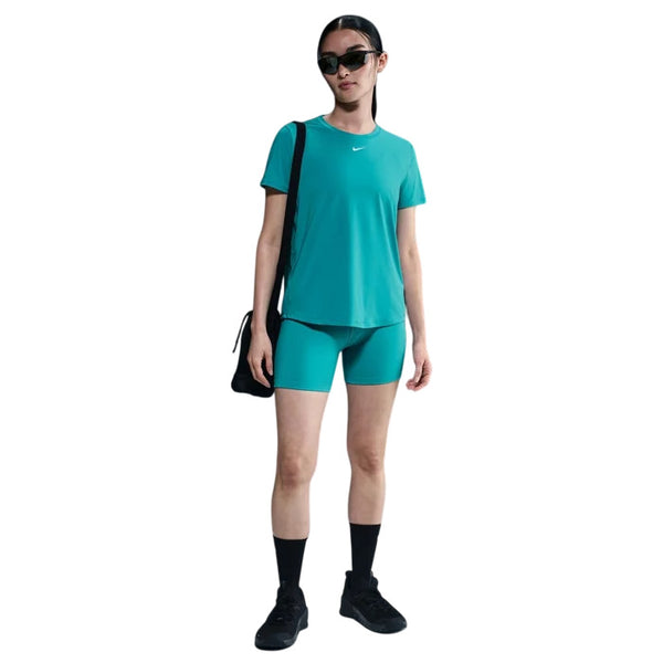 T SHIRT DONNA MAGLIA NIKE ONE CLASSIC DRI-FIT WOMAN TEE AZZURRA