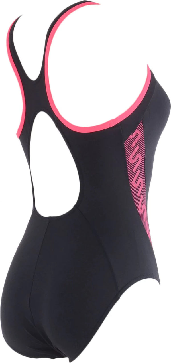 COSTUME DONNA PISCINA SPEEDO NUOTO INTERO FANTASIA BLU FUCSIA