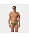 COSTUME AKRON ITALIA UOMO SLIP NUOTO PISCINA BICOLOR VERDE BLU