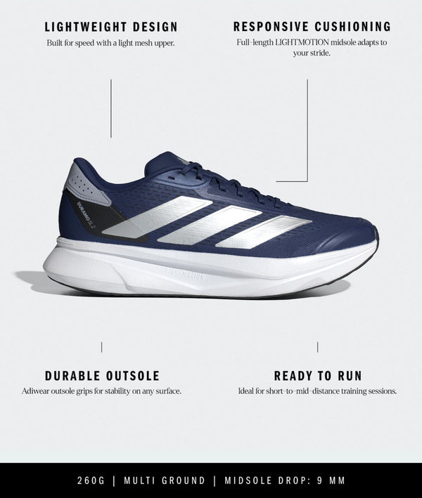 SCARPA RUNNING PALESTRA UOMO ADIDAS DURAMO SL SCARPE BLU NAVY