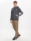 FELPA TUTA ADIDAS GRIGIA M 3S FLEECE HD REGULAR FIT