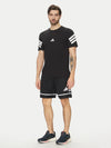 SHORT ADIDAS PANTA CORTO UOMO RUNNING CALCIO PANTALONCINO NERO