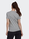 T SHIRT ADIDAS MAGLIA DONNA PALESTRA ESSENTIALS LOGO GRIGIA