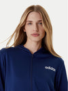 TUTA DONNA FELPA + PANTA ADIDAS ORIGINALS ESSENTIALS GIACCA BLUE