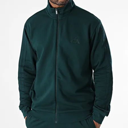 TUTA ADIDAS ORIGINALS UOMO CON ZIP FELPATA MAN SUITS VERDONE