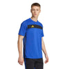 T-SHIRT ADIDAS UOMO MAGLIA TRAINING FITNESS SPORT BLU