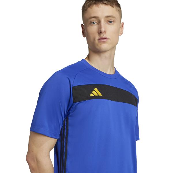 T-SHIRT ADIDAS UOMO MAGLIA TRAINING FITNESS SPORT BLU