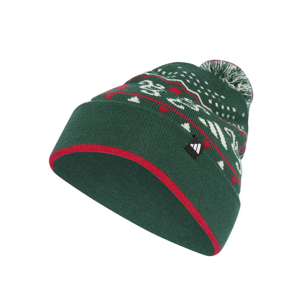 BERRETTO NATALE ADIDAS BEANIE CUFFIA INVERNALE SPORT RUNNING VERDE