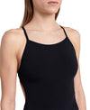 COSTUME NUOTO ARENA DONNA INTERO PISCINA LACE SOLID NERO SPALLINA STRETTA