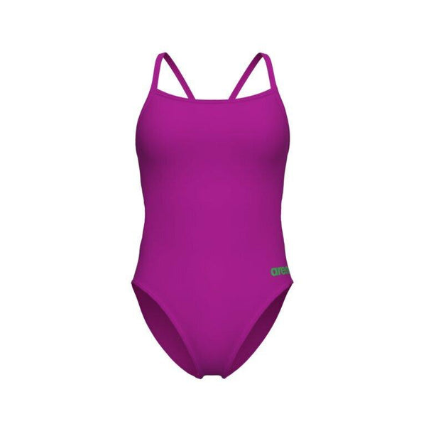 COSTUME ARENA DONNA INTERO PISCINA CHALLENGE SOLID SPALLINA STRETTA VIOLA