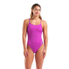 COSTUME ARENA DONNA INTERO PISCINA CHALLENGE SOLID SPALLINA STRETTA VIOLA