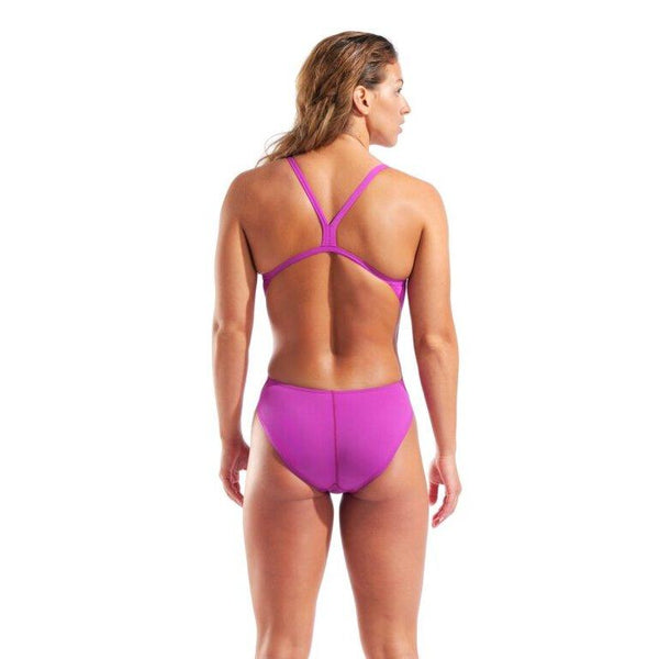 COSTUME ARENA DONNA INTERO PISCINA CHALLENGE SOLID SPALLINA STRETTA VIOLA