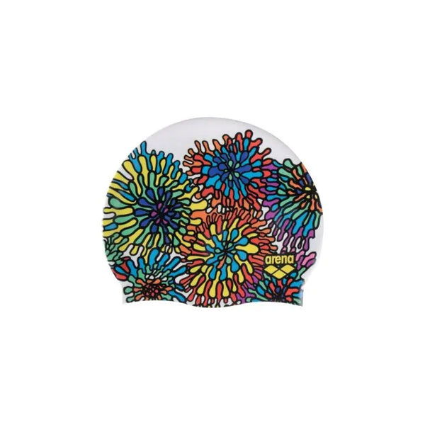 CUFFIA ARENA SILICONE SWIM CAP HD CUFFIE NUOTO FANTASIA FIORI GARDEN