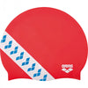 CUFFIA ARENA SILICONE SWIM CAP MONO COLORE CUFFIE NUOTO TEAM STRIPE