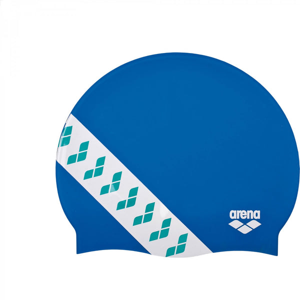 CUFFIA ARENA SILICONE SWIM CAP MONO COLORE CUFFIE NUOTO TEAM STRIPE