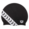 CUFFIA ARENA SILICONE SWIM CAP MONO COLORE CUFFIE NUOTO TEAM STRIPE