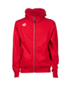 FELPA ARENA TUTA UNISEX TRAINING ZIP E CAPPUCCIO ROSSA PANEL UNISEX