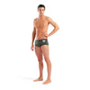 COSTUME ARENA UOMO ALTO TRUNK NUOTO PISCINA SWIM BIG LOGO VERDE NERO