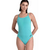 COSTUME ARENA DONNA INTERO PISCINA CHALLENGE SOLID SPALLINA STRETTA TURCHESE WATER