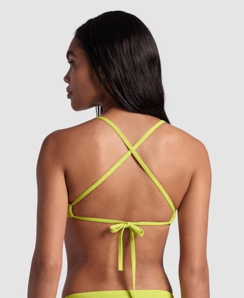 COSTUME BIKINI ARENA 2 PEZZI TRIANGOLO DONNA PISCINA NUOTO GIALLO FLUO