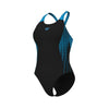 COSTUME NUOTO ARENA DONNA INTERO PISCINA NUOTO BLU SWIM PRO NERO BLU