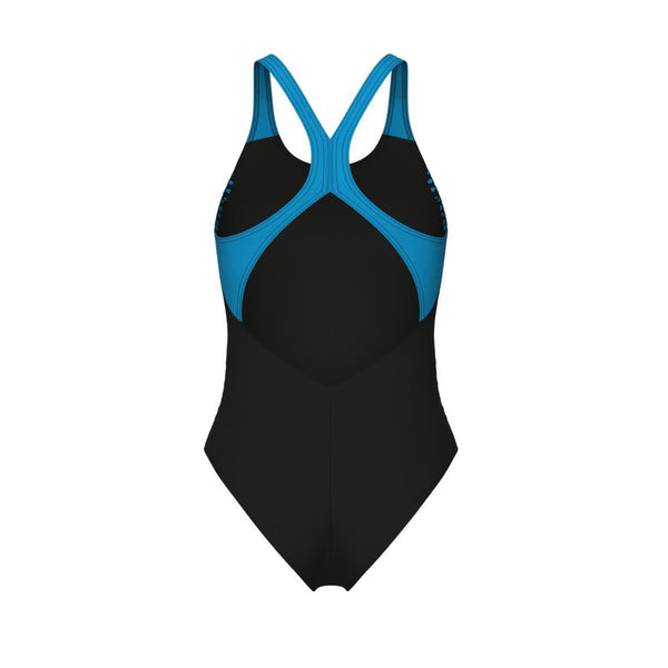 COSTUME NUOTO ARENA DONNA INTERO PISCINA NUOTO BLU SWIM PRO NERO BLU