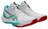 SCARPE VOLLEY PALLAVOLO ASICS DONNA SKY FF MT 3 WHITE SEA GLASS