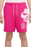 PANTALONE CORTO NIKE UOMO SHORT TRAINING PALESTRA ROSA