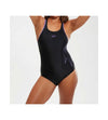 COSTUME DONNA PISCINA SPEEDO NUOTO INTERO NERO LILLA