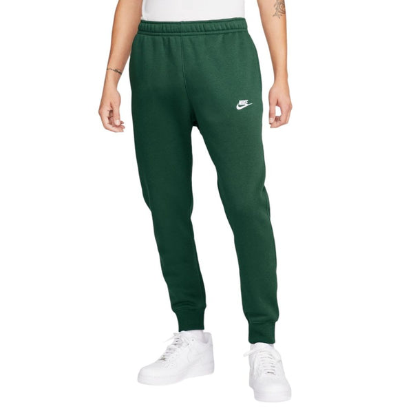 PANTALONE NIKE UOMO TUTA TRAINING JOGGER CLUB FELPATO VERDONE