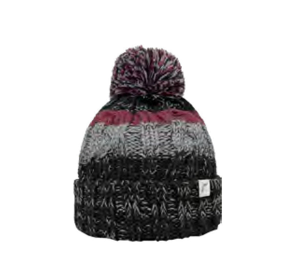 BERRETTO REUSCH TOFANA BEANIE CON PON PON BLACK