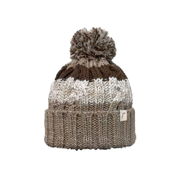 BERRETTO REUSCH TOFANA BEANIE CON PON PON CUBAN SAND