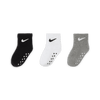 CALZE NIKE 3 PAIA BIMBO BIMBA RUNNING TRAINING FITNESS SOCKS NERA GRIGIA BIANCA