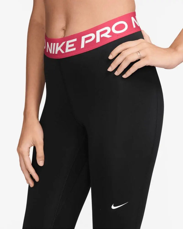 LEGGINGS DONNA NIKE PRO A LUNGHEZZA RIDOTTA WORKOUT TRAINING NERO