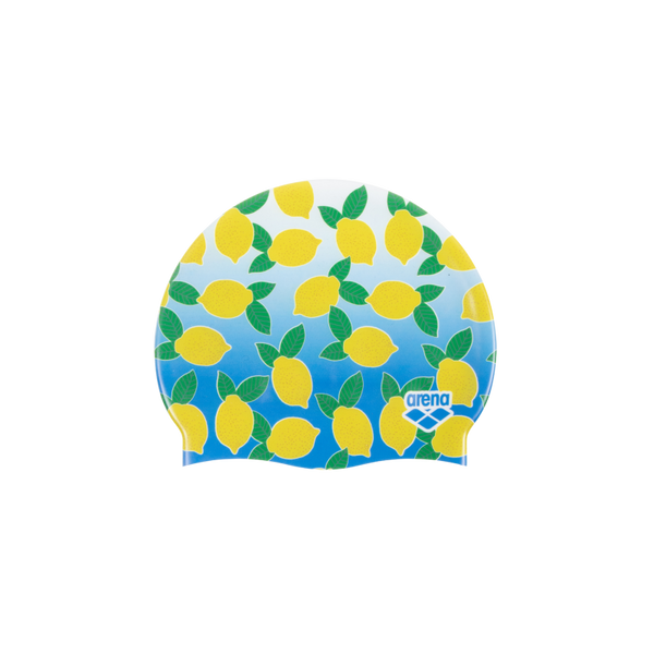 CUFFIA ARENA PISCINA SILICONE SWIM CAP CUFFIE NUOTO LIMONI LEMON